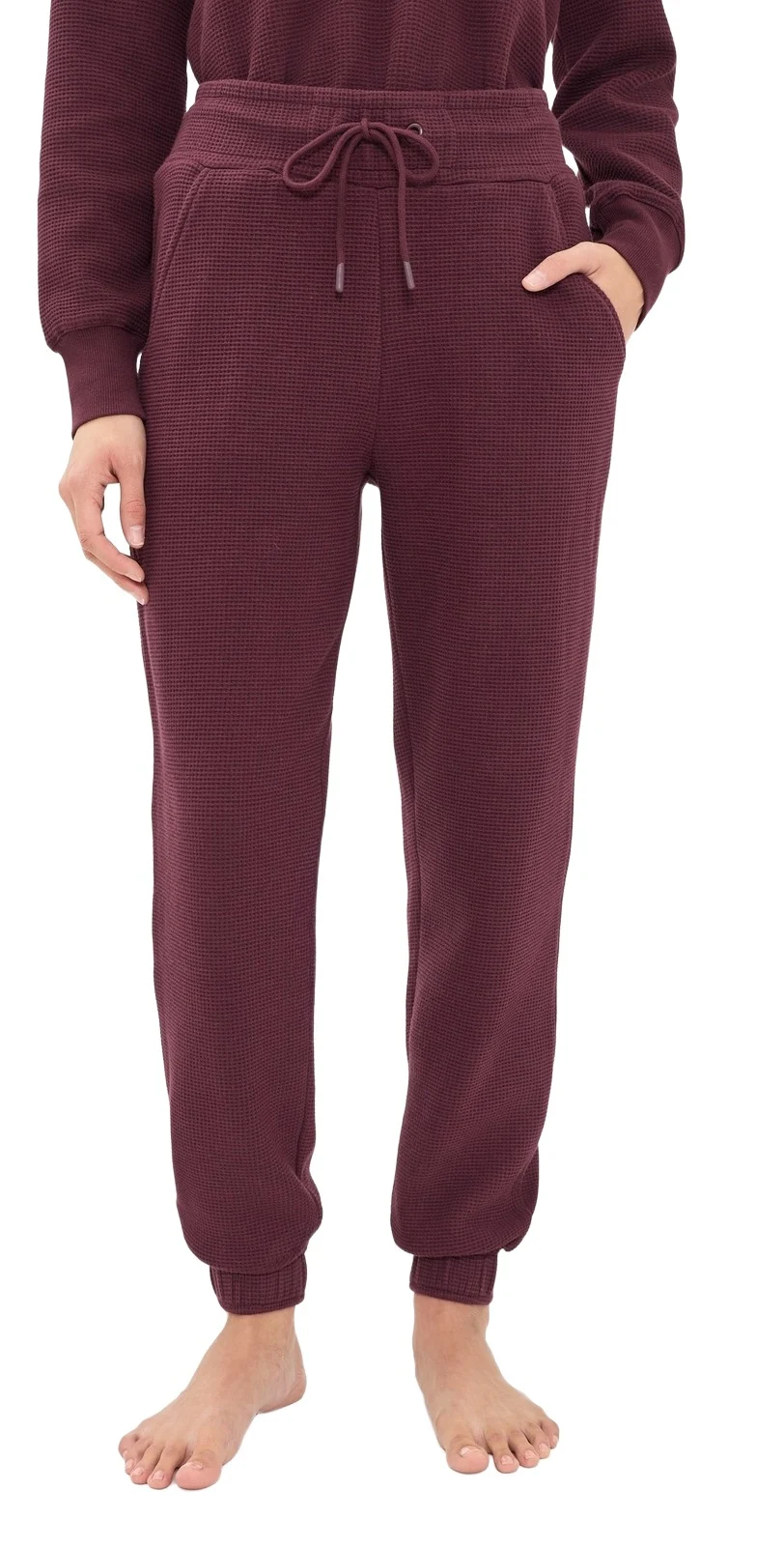 Negative Waffle Knit Joggers