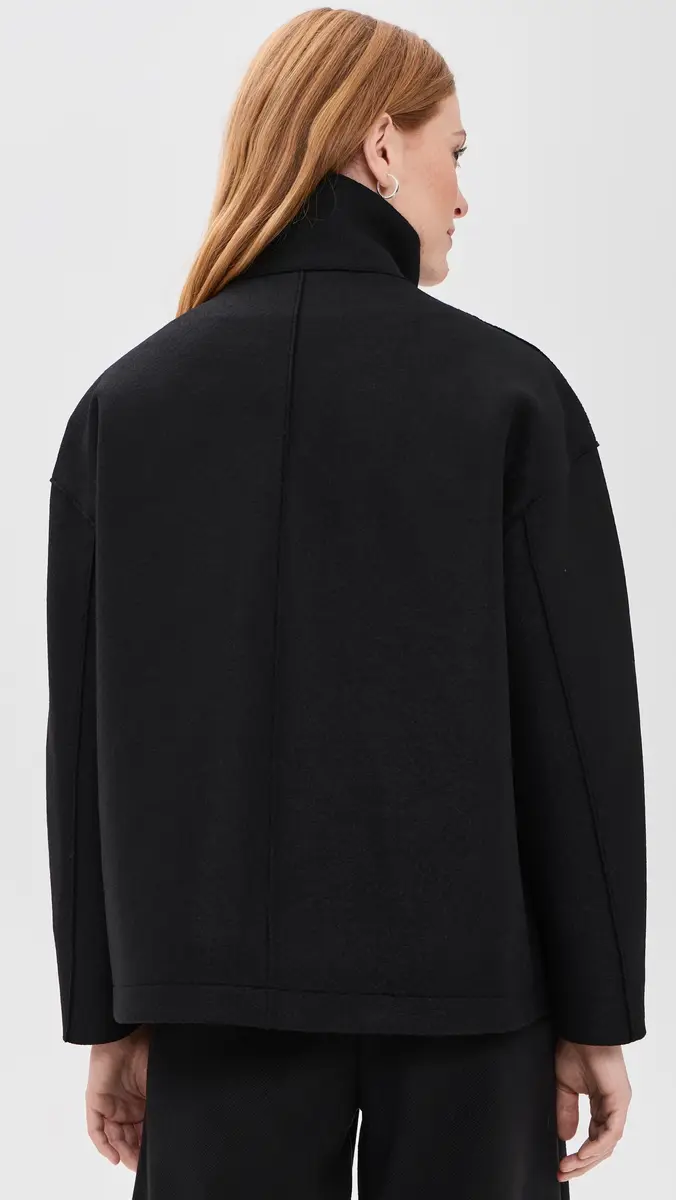 Harris Wharf London Oversized Pressed Wool Funnel Jacket | Thumbnail 3 Harris Wharf London Oversized Pressed Wool Funnel Jacket | Thumbnail 3
