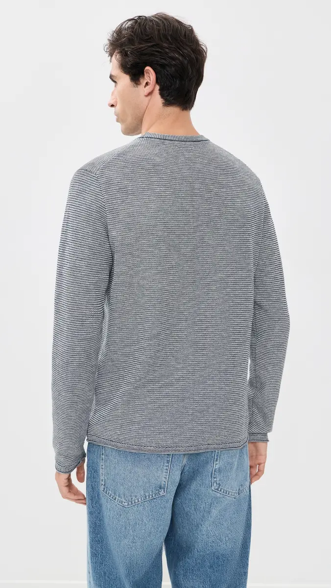 Billy Reid Tuck Stripe Crew Sweater | Thumbnail 3