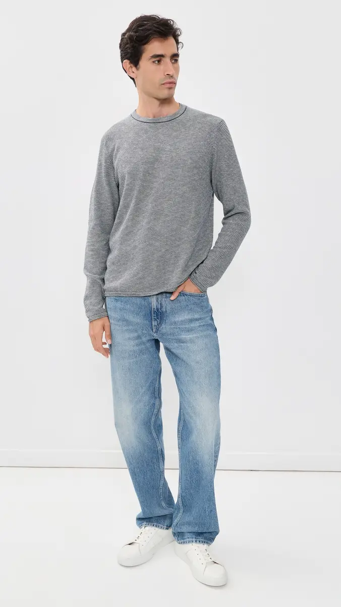 Billy Reid Tuck Stripe Crew Sweater | Thumbnail 5