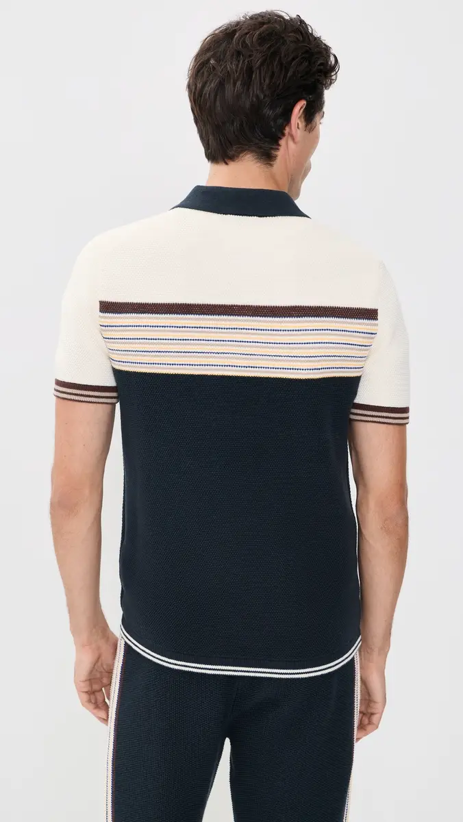 Casablanca Cafe Stripe Polo Shirt | Thumbnail 4