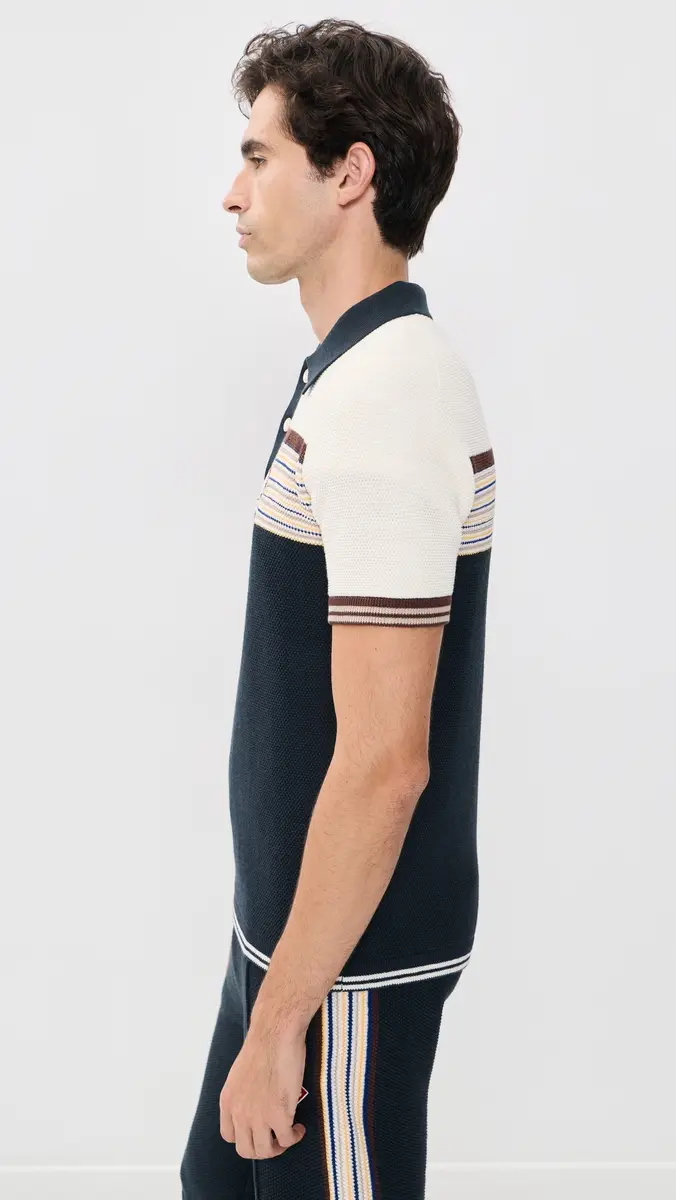 Casablanca Cafe Stripe Polo Shirt | Thumbnail 5