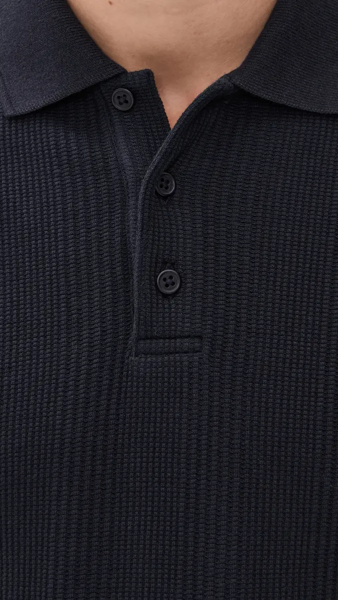 Vince Variegated Texture Polo | Thumbnail 6 Vince Variegated Texture Polo | Thumbnail 6