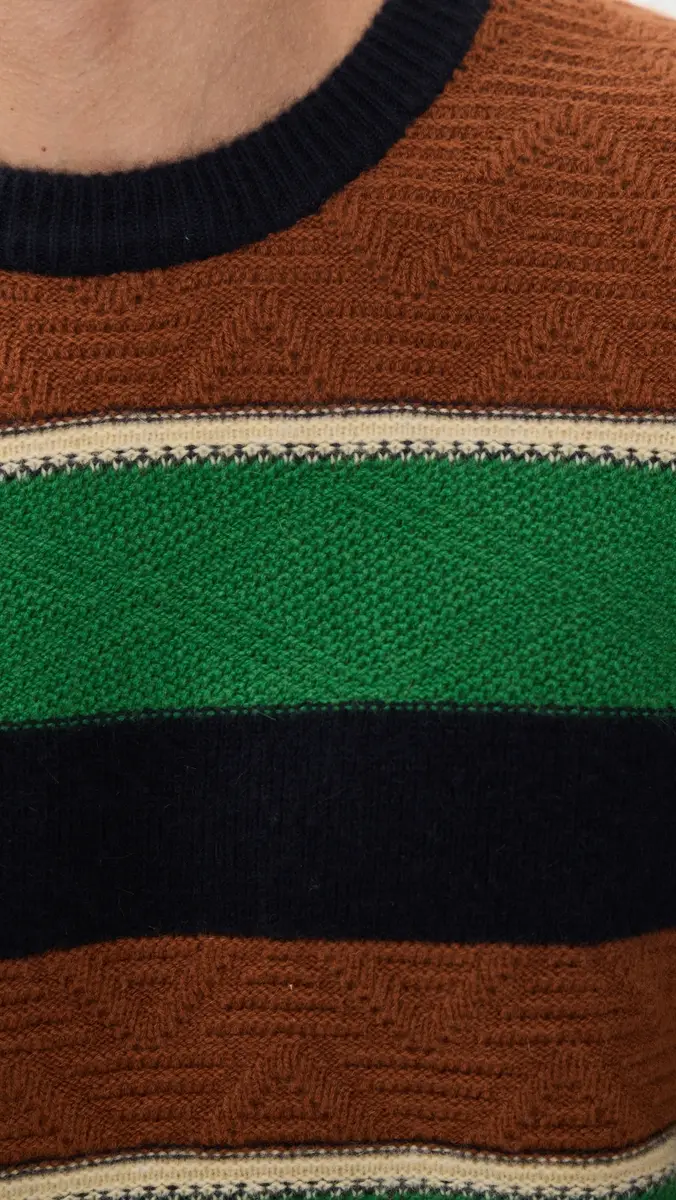 Guest In Residence Stripe Cashmere Crew Sweater | Thumbnail 6 Guest In Residence Stripe Cashmere Crew Sweater | Thumbnail 6