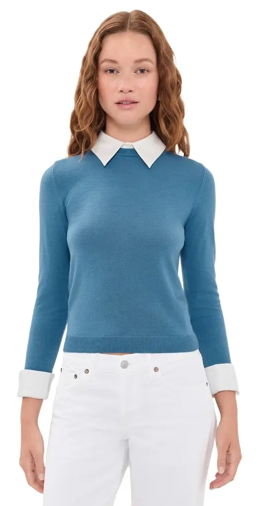 Alice + Olivia Porla Collared Sweater