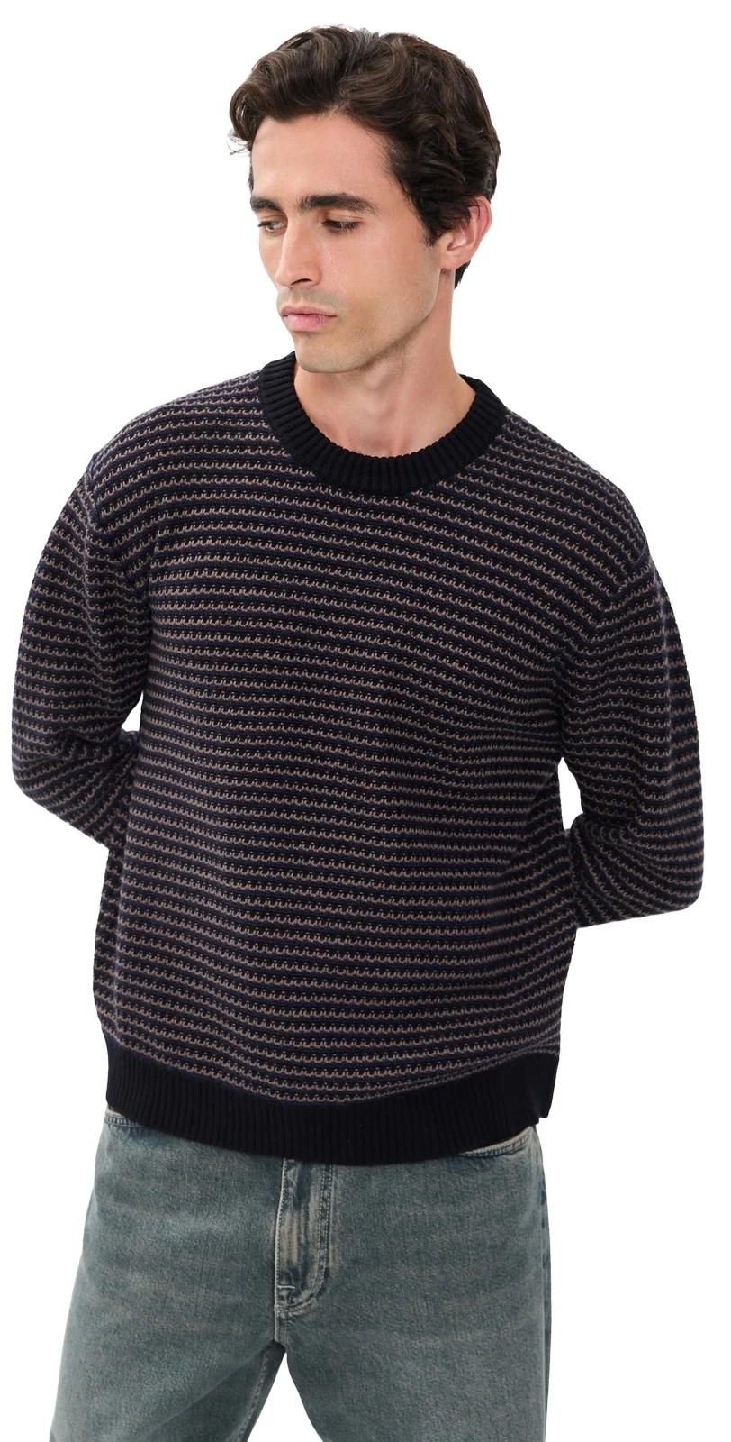 Russell Textured Stripe Sweater