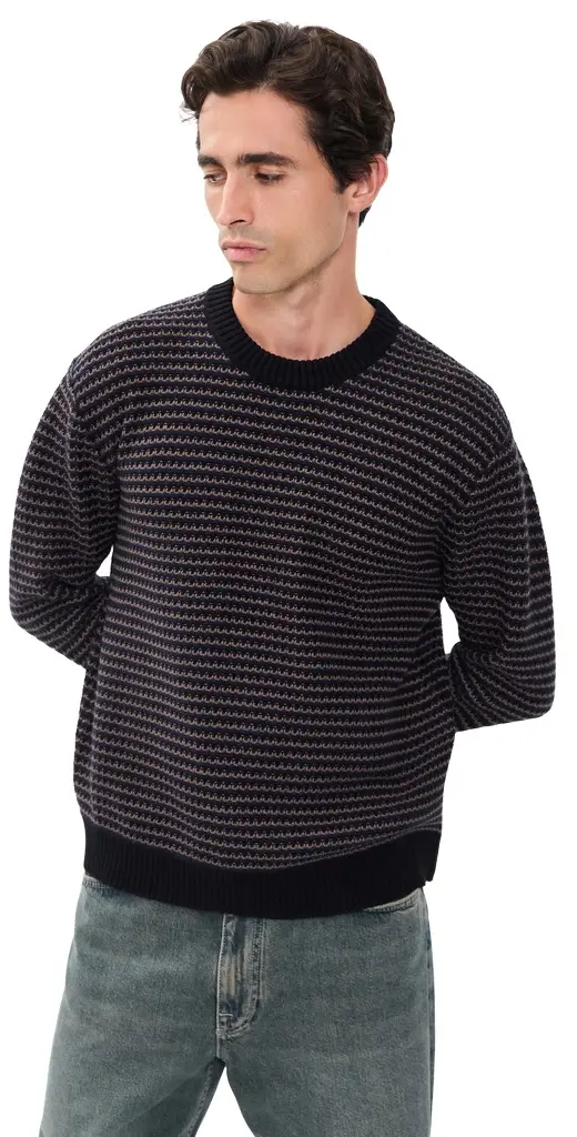 NN07 Russell Textured Stripe Sweater