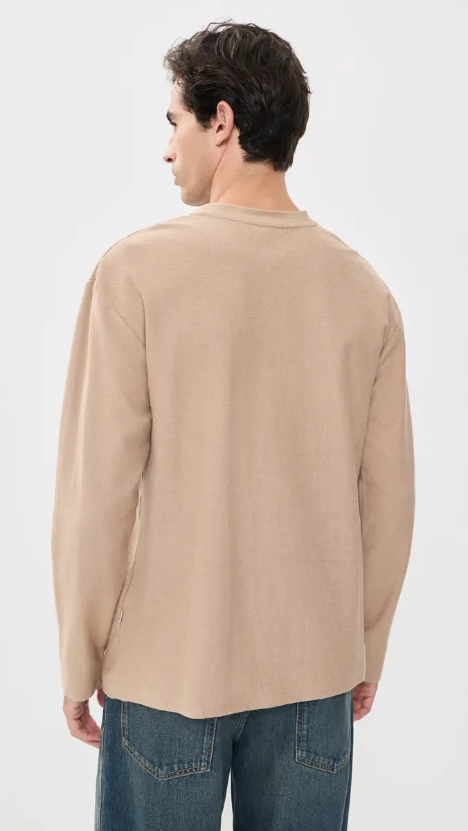 Rhythm Vintage Terry Long Sleeve Henley | Thumbnail 3