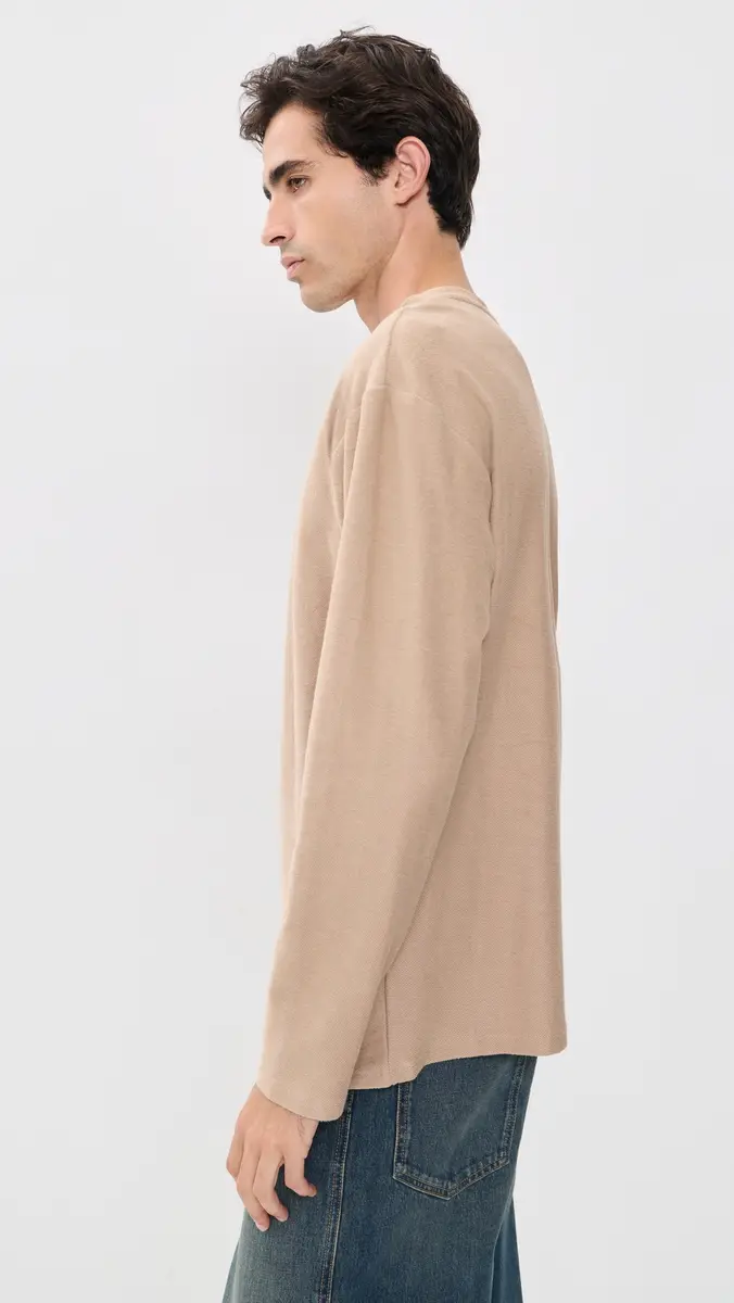 Rhythm Vintage Terry Long Sleeve Henley | Thumbnail 4