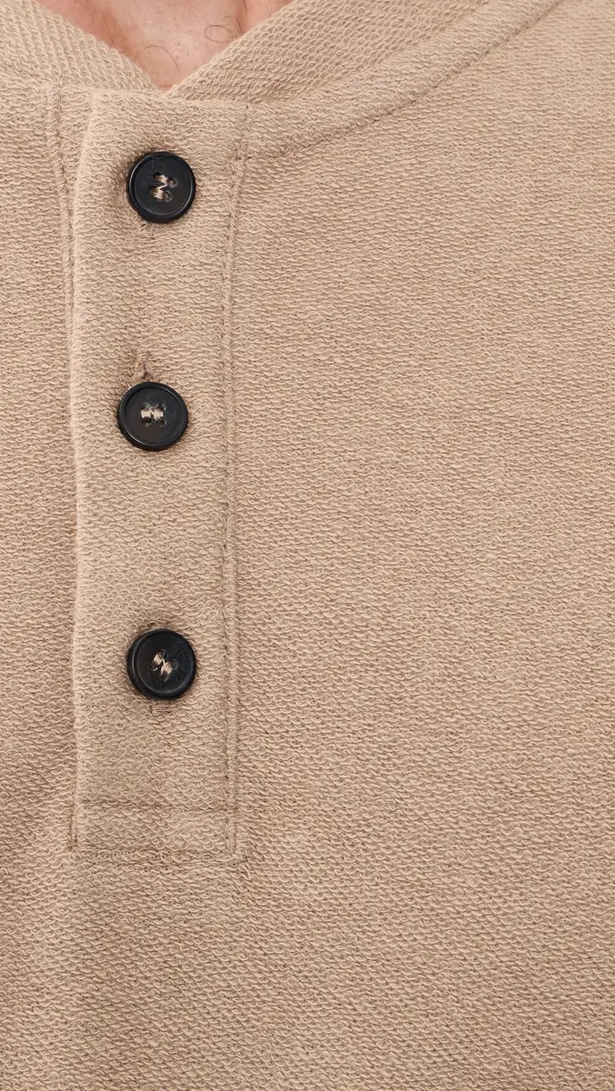 Rhythm Vintage Terry Long Sleeve Henley | Thumbnail 6