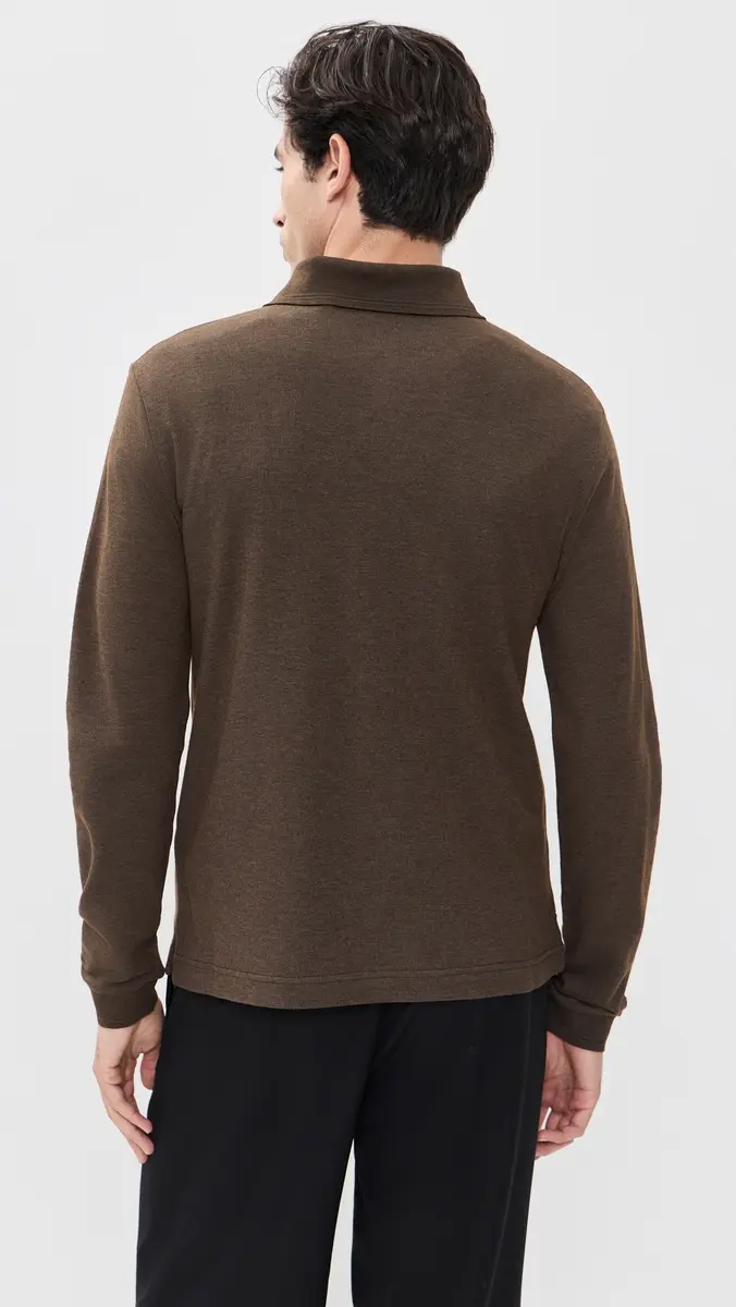 Burberry Evan Relaxed Long Sleeve Polo | Thumbnail 3 Burberry Evan Relaxed Long Sleeve Polo | Thumbnail 3