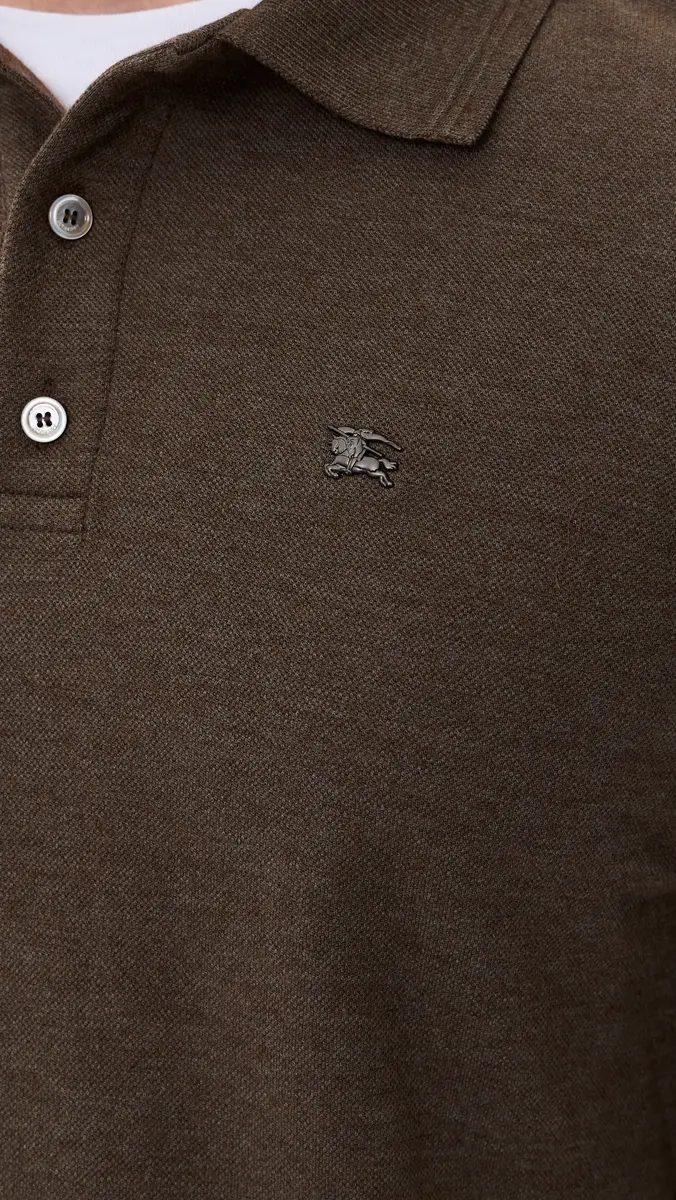 Burberry Evan Relaxed Long Sleeve Polo | Thumbnail 6 Burberry Evan Relaxed Long Sleeve Polo | Thumbnail 6
