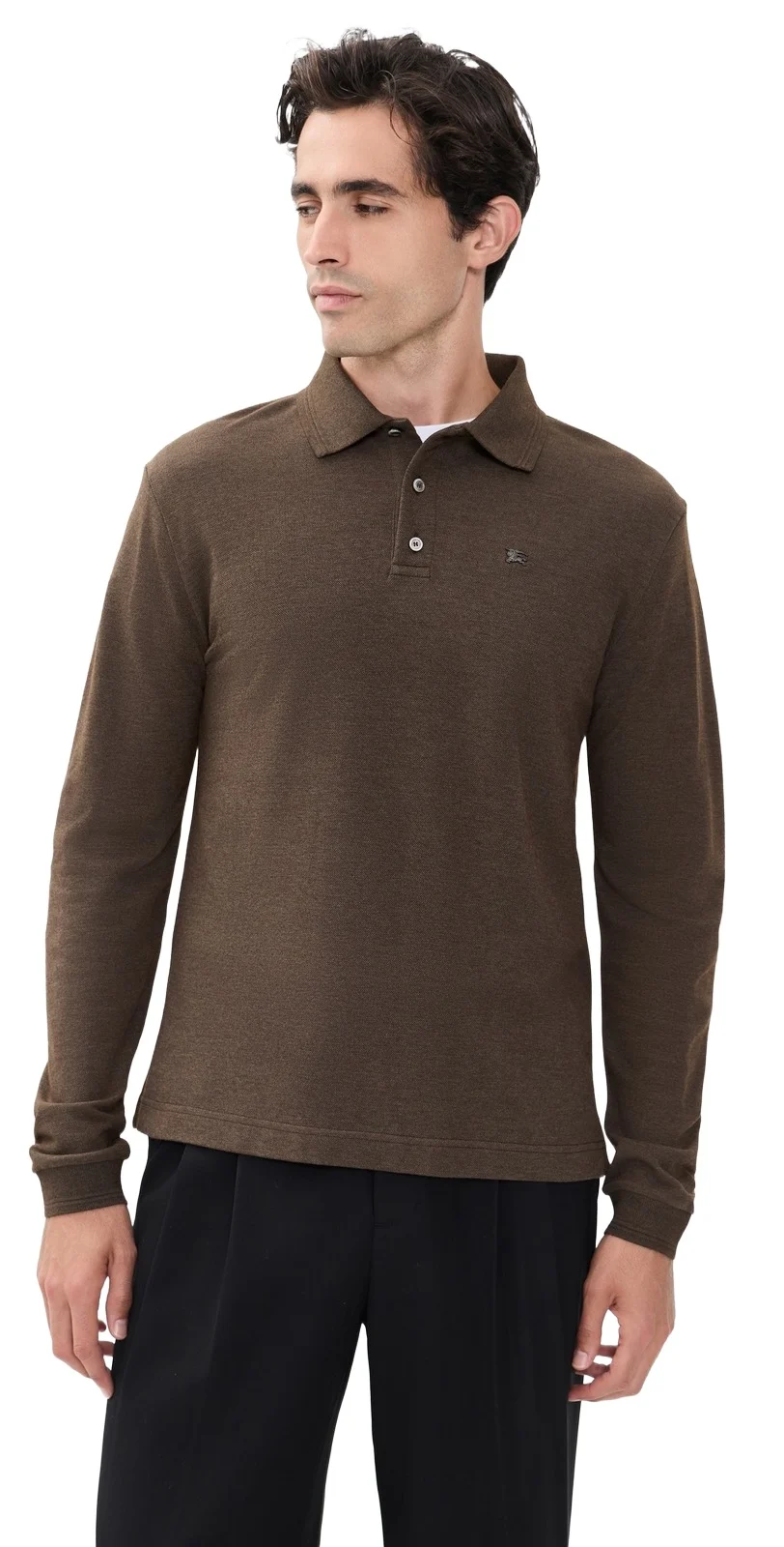 Burberry Evan Relaxed Long Sleeve Polo