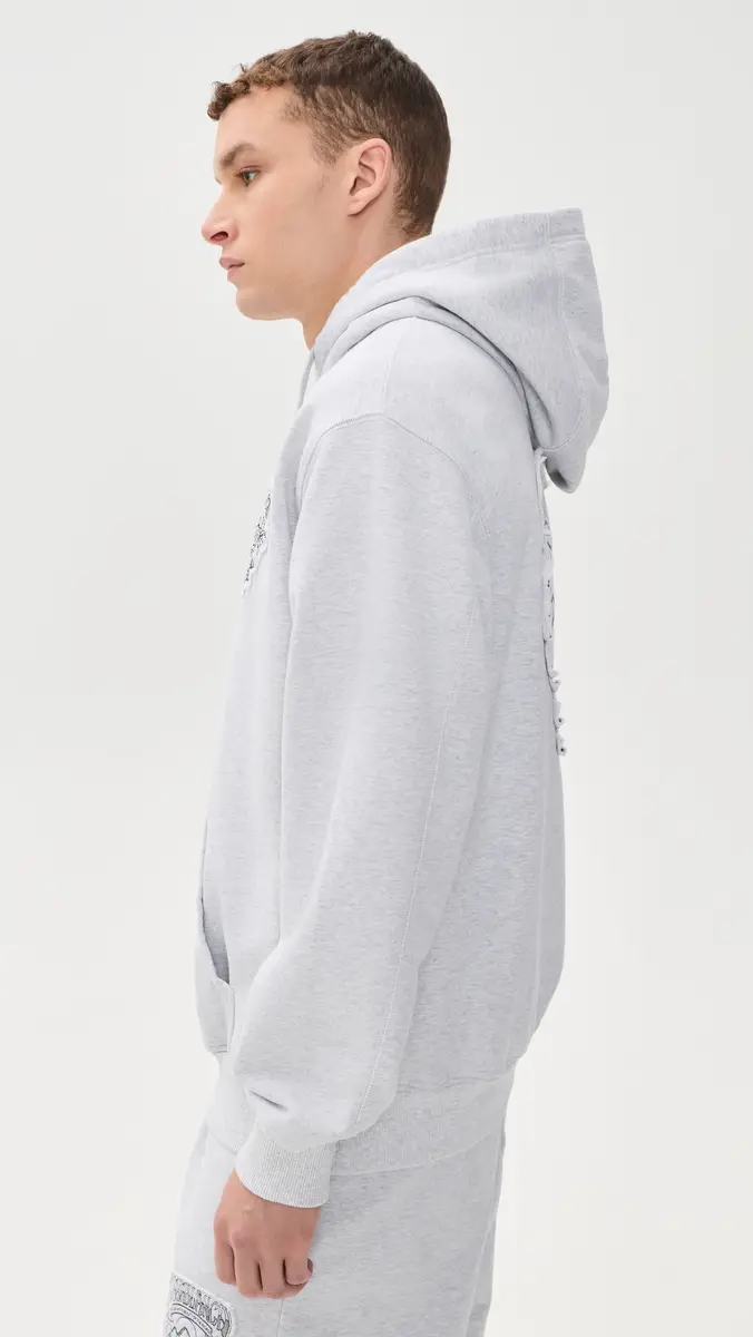 Casablanca Eveil Ancestral Applique Classic Hoodie | Thumbnail 4 Casablanca Eveil Ancestral Applique Classic Hoodie | Thumbnail 4