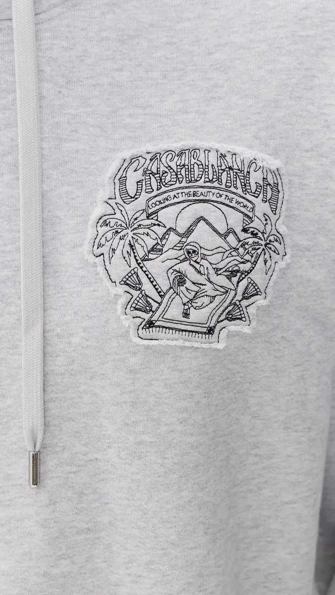 Casablanca Eveil Ancestral Applique Classic Hoodie | Thumbnail 6 Casablanca Eveil Ancestral Applique Classic Hoodie | Thumbnail 6
