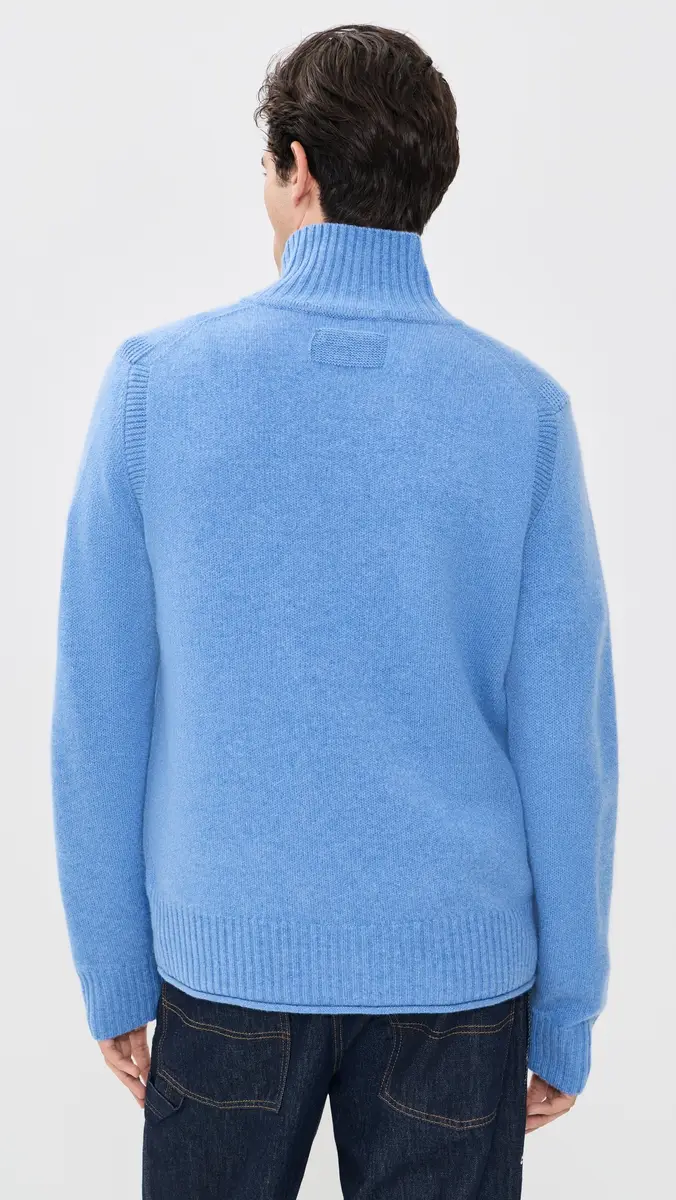 Guest In Residence Half Zip Cashmere Turtleneck Sweater | Thumbnail 3