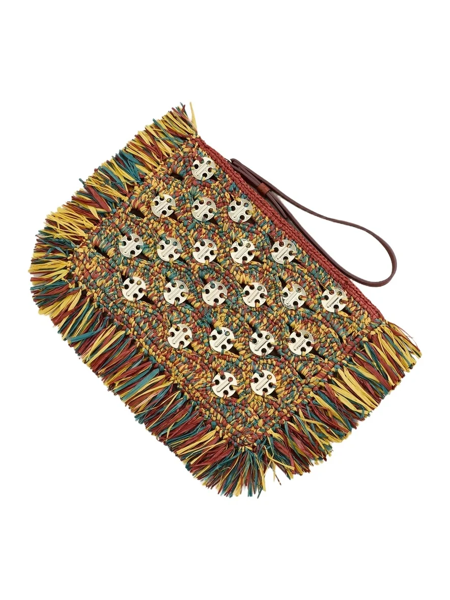 Raffia Fringe Pouch Raffia Fringe Pouch