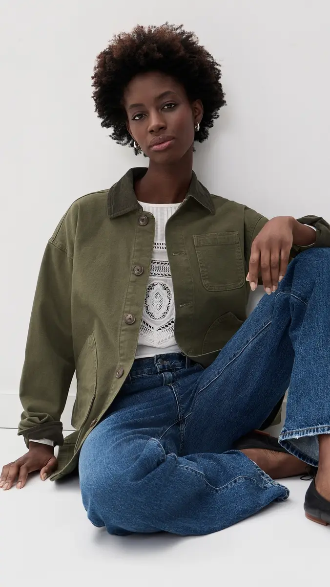Faherty Sunwashed Canvas Barn Jacket | Thumbnail 2 Faherty Sunwashed Canvas Barn Jacket | Thumbnail 2