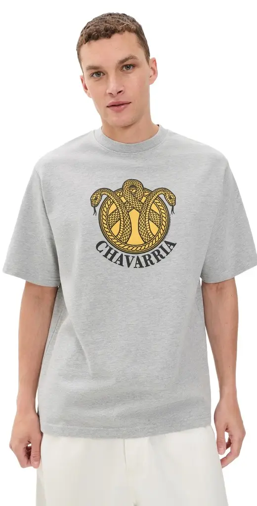 Willy Chavarria Chavarria Snake Crest Standard Tee | Image 1 Willy Chavarria Chavarria Snake Crest Standard Tee | Image 1