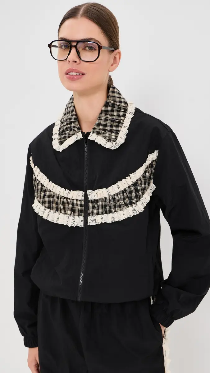 Tanner Fletcher Kennedy Ruched Stripe Track Jacket | Thumbnail 2 Tanner Fletcher Kennedy Ruched Stripe Track Jacket | Thumbnail 2