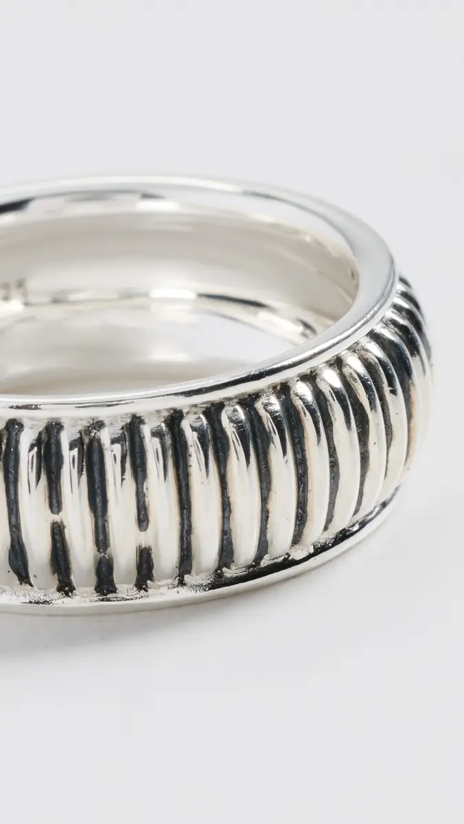 Shinola Sterling Silver Coin Edge Band 10MM | Thumbnail 5 Shinola Sterling Silver Coin Edge Band 10MM | Thumbnail 5