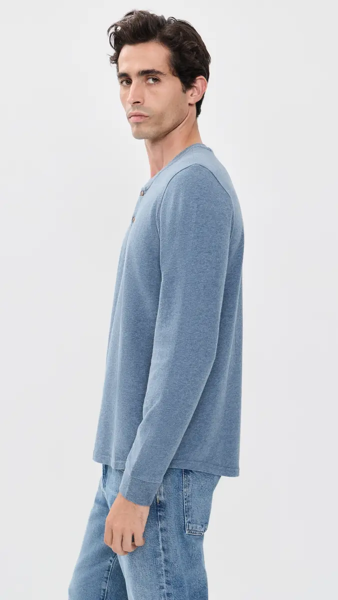 Marine Layer Luxe 250 Henley Tee | Thumbnail 4