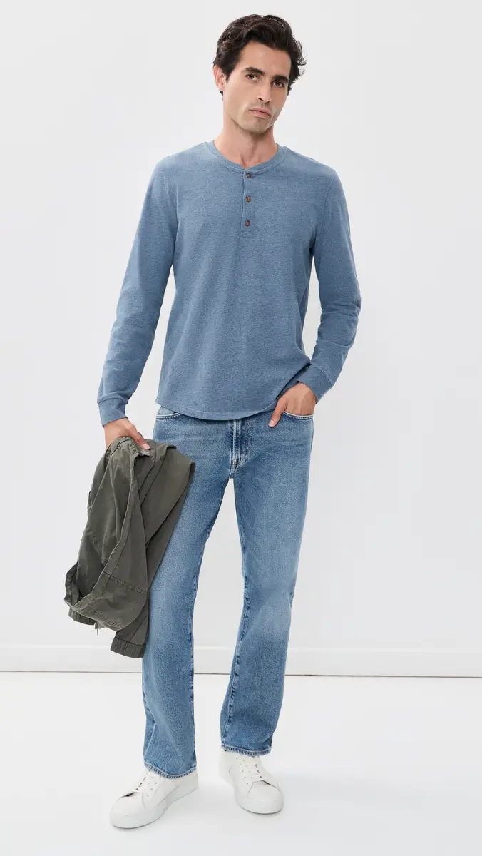 Marine Layer Luxe 250 Henley Tee | Thumbnail 5