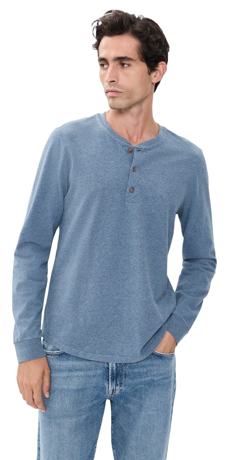 Luxe 250 Henley Tee