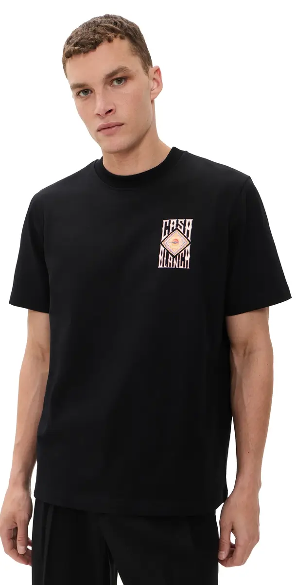 Casablanca Hermons Mirage Printed Classic T-Shirt | Image 1 Casablanca Hermons Mirage Printed Classic T-Shirt | Image 1