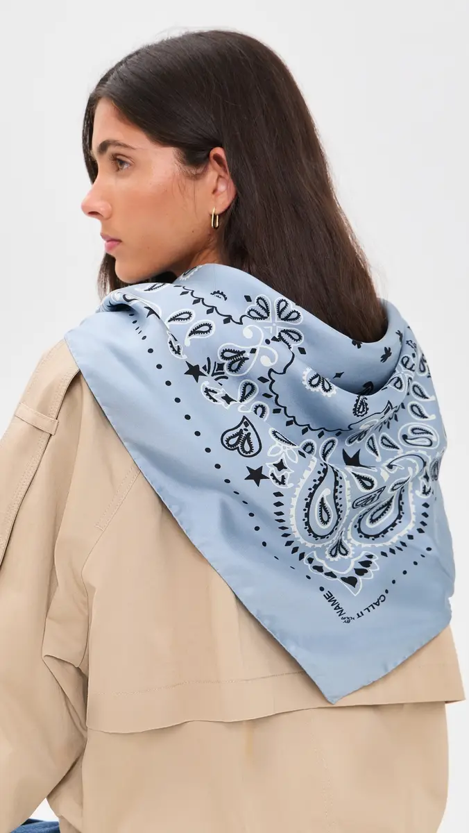 CALL IT BY YOUR NAME Silk Bandana Large | Thumbnail 3 CALL IT BY YOUR NAME Silk Bandana Large | Thumbnail 3