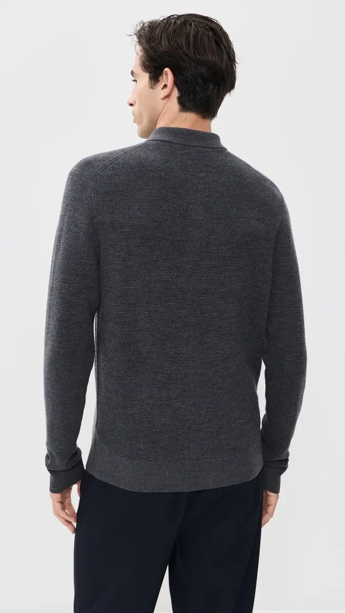 Greyson Saratoga Waffle Stitch Sweater Polo | Thumbnail 3