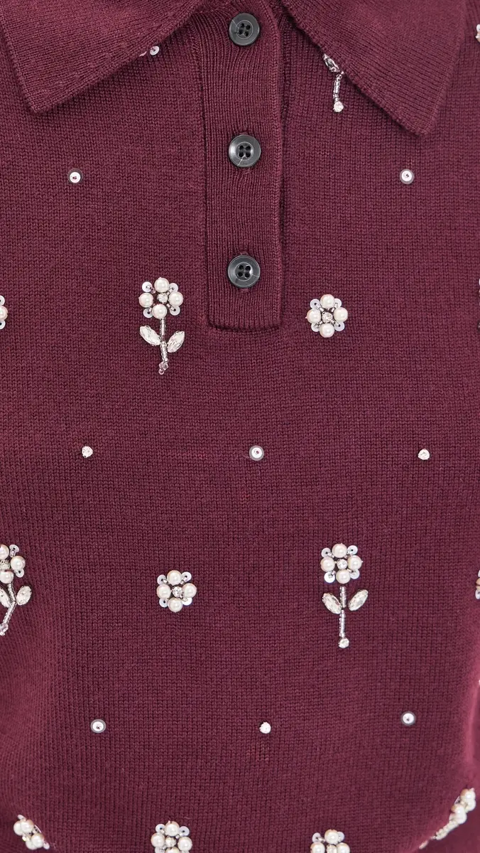 TANYA TAYLOR Embroidered Camilla Top | Thumbnail 6