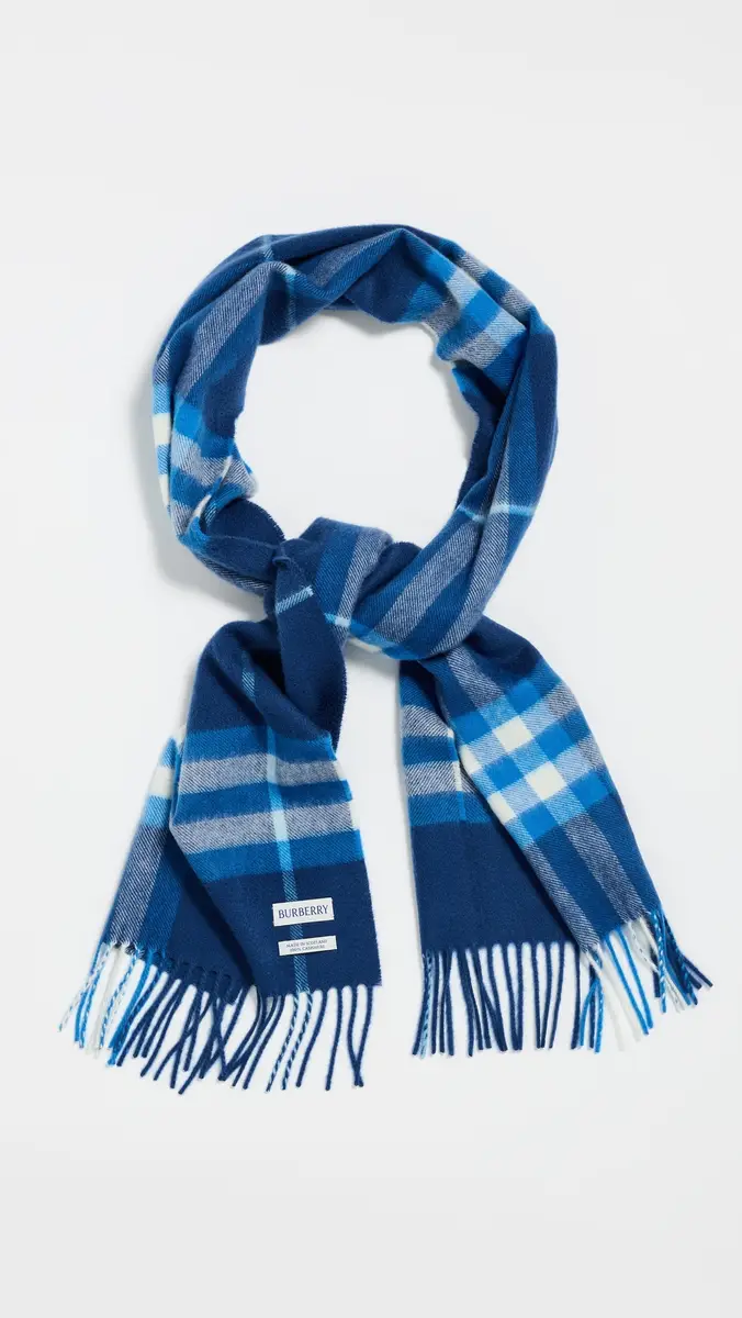 Burberry Giant Check Cashmere Scarf | Thumbnail 4 Burberry Giant Check Cashmere Scarf | Thumbnail 4