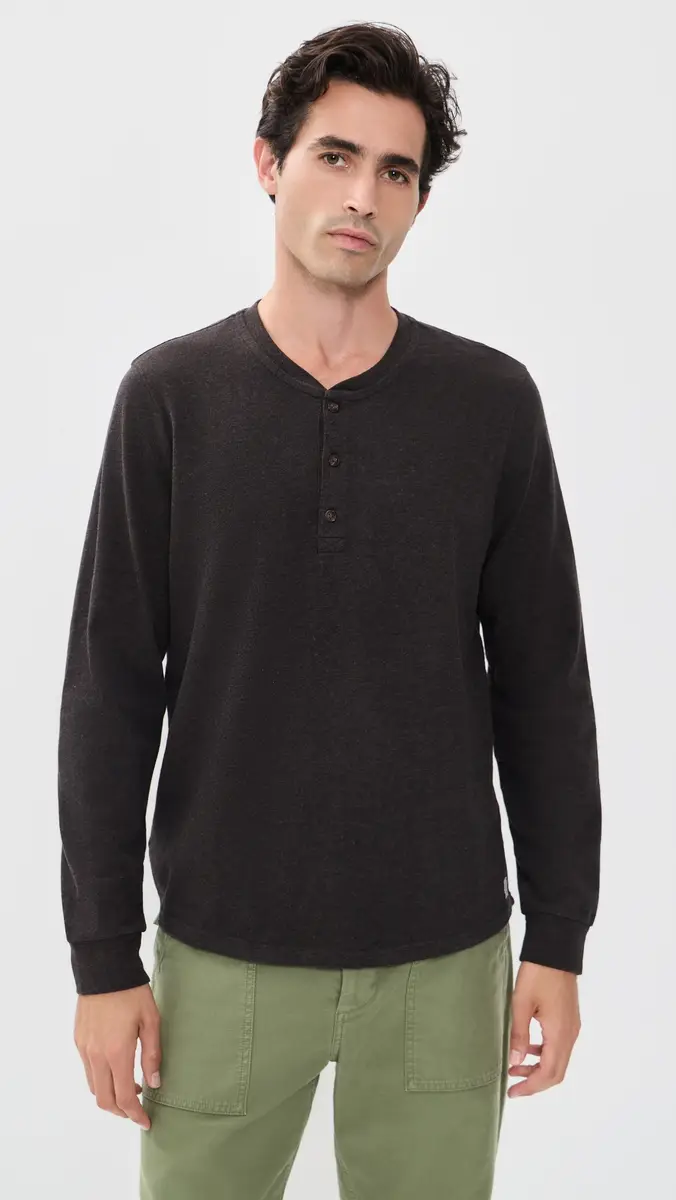 Marine Layer Luxe 250 Henley Tee | Thumbnail 2