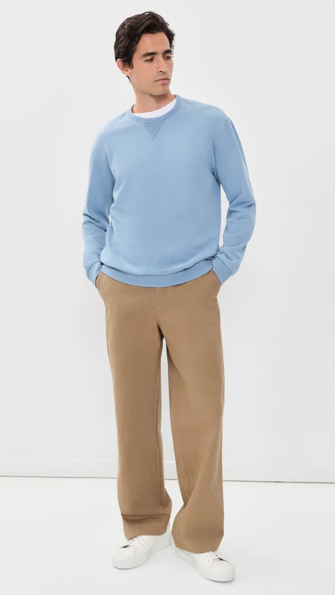Marine Layer Relaxed Cloud 9 Fleece Crew Neck Sweatshirt | Thumbnail 5