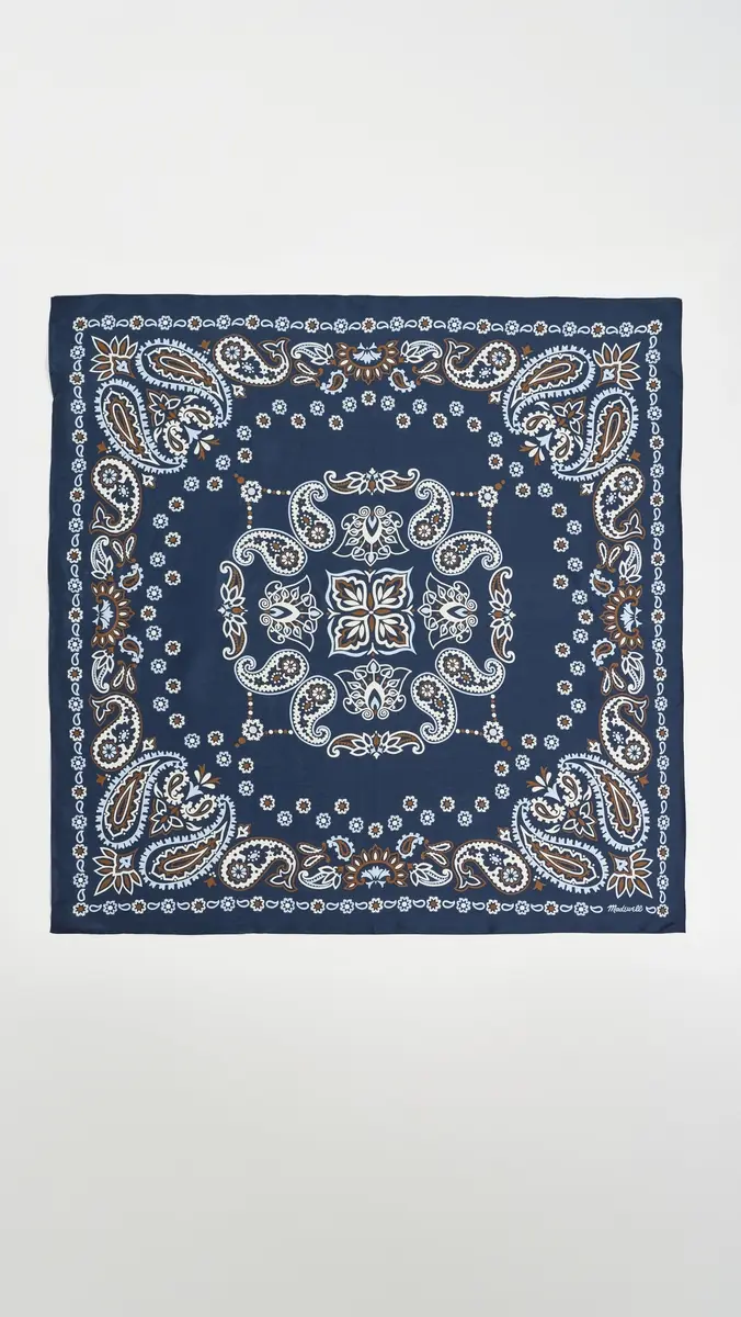 Madewell Medium Silk Bandana | Thumbnail 5 Madewell Medium Silk Bandana | Thumbnail 5