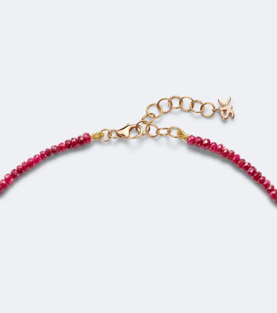 Suzanne Kalan Infinite 18kt rose gold beaded necklace with rubies and diamonds | Thumbnail 3 Suzanne Kalan Infinite 18kt rose gold beaded necklace with rubies and diamonds | Thumbnail 3