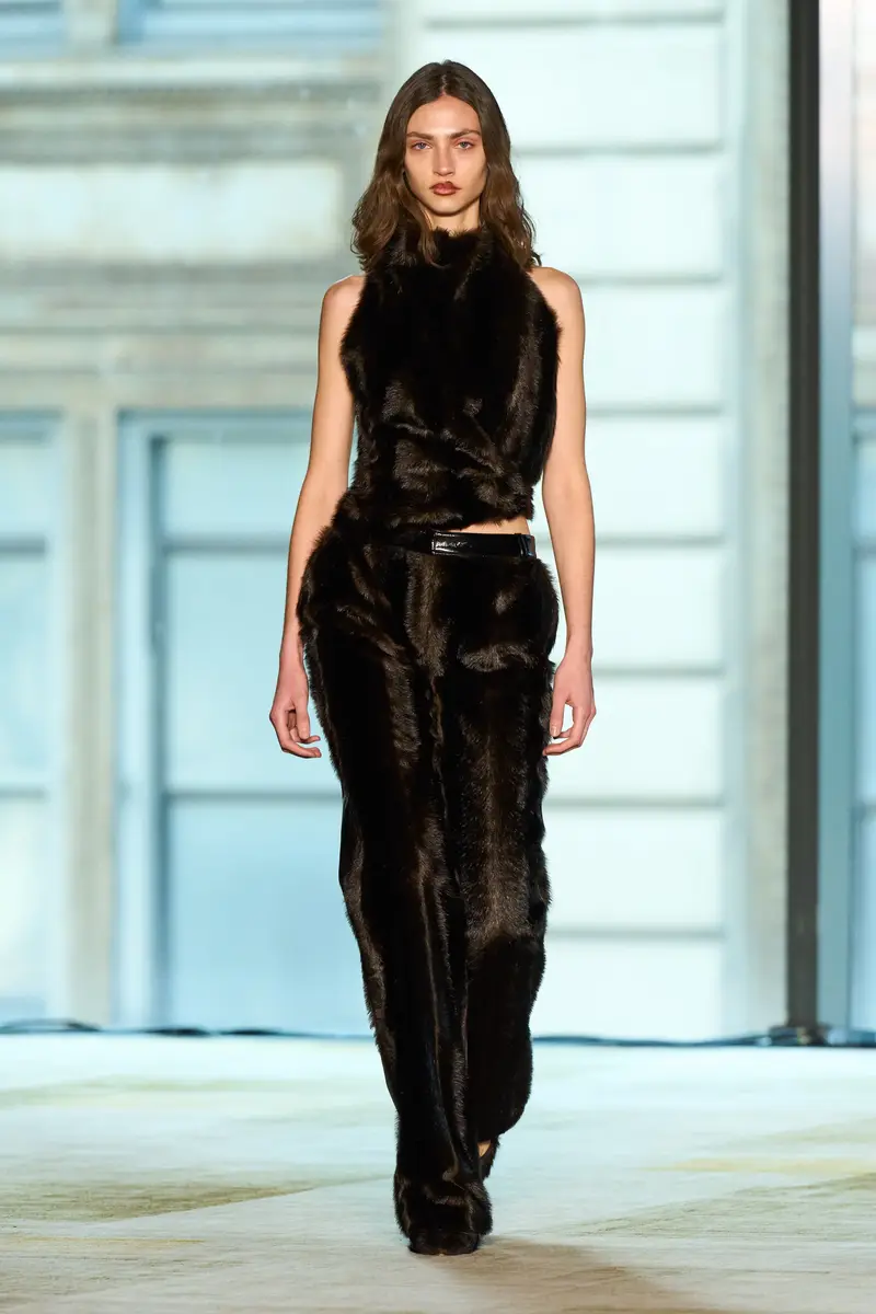 Aknvas The Barberini pants in faux mink | Thumbnail 9