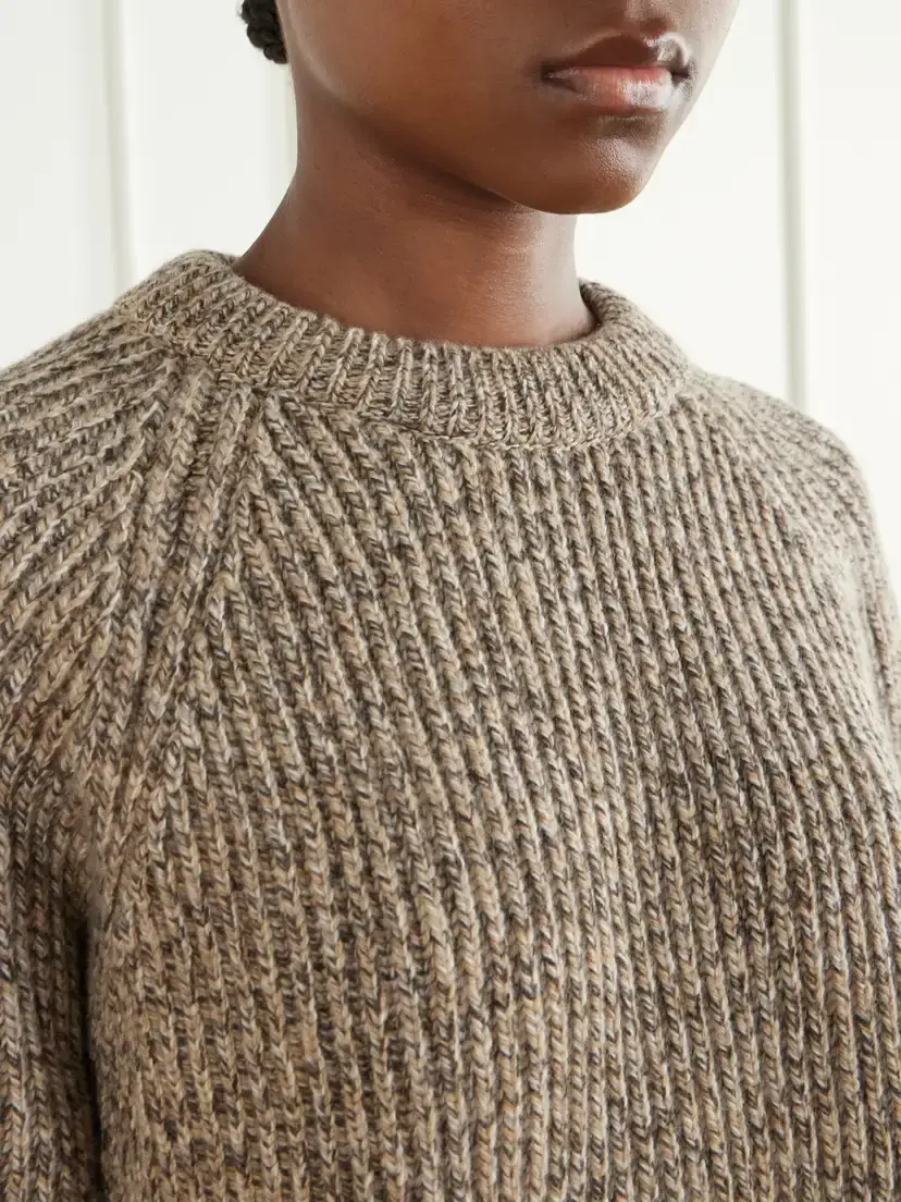 Daughter Ribbed Mélange Wool Sweater | Thumbnail 5 Daughter Ribbed Mélange Wool Sweater | Thumbnail 5