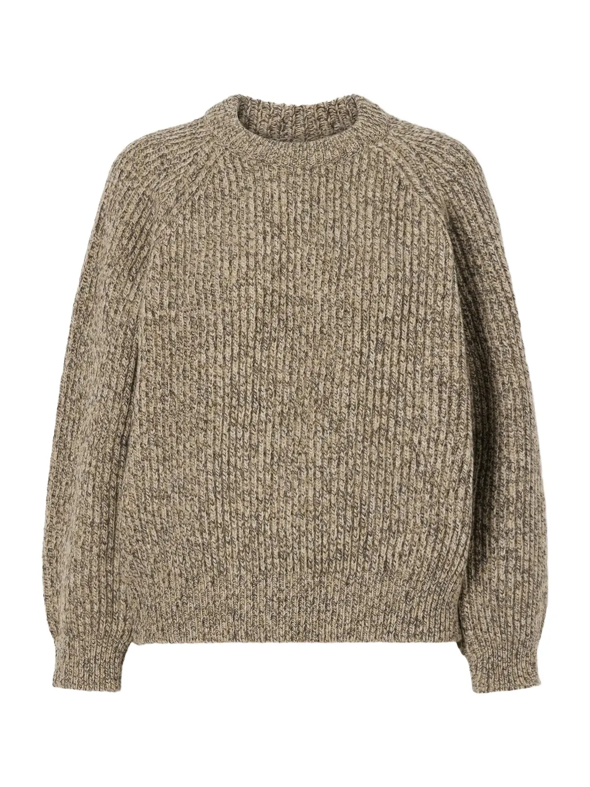 Ribbed Mélange Wool Sweater