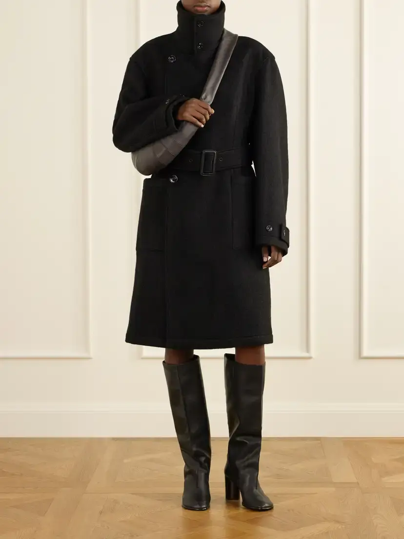 Lemaire Belted Alpaca And Wool-blend Felt Coat | Thumbnail 2 Lemaire Belted Alpaca And Wool-blend Felt Coat | Thumbnail 2
