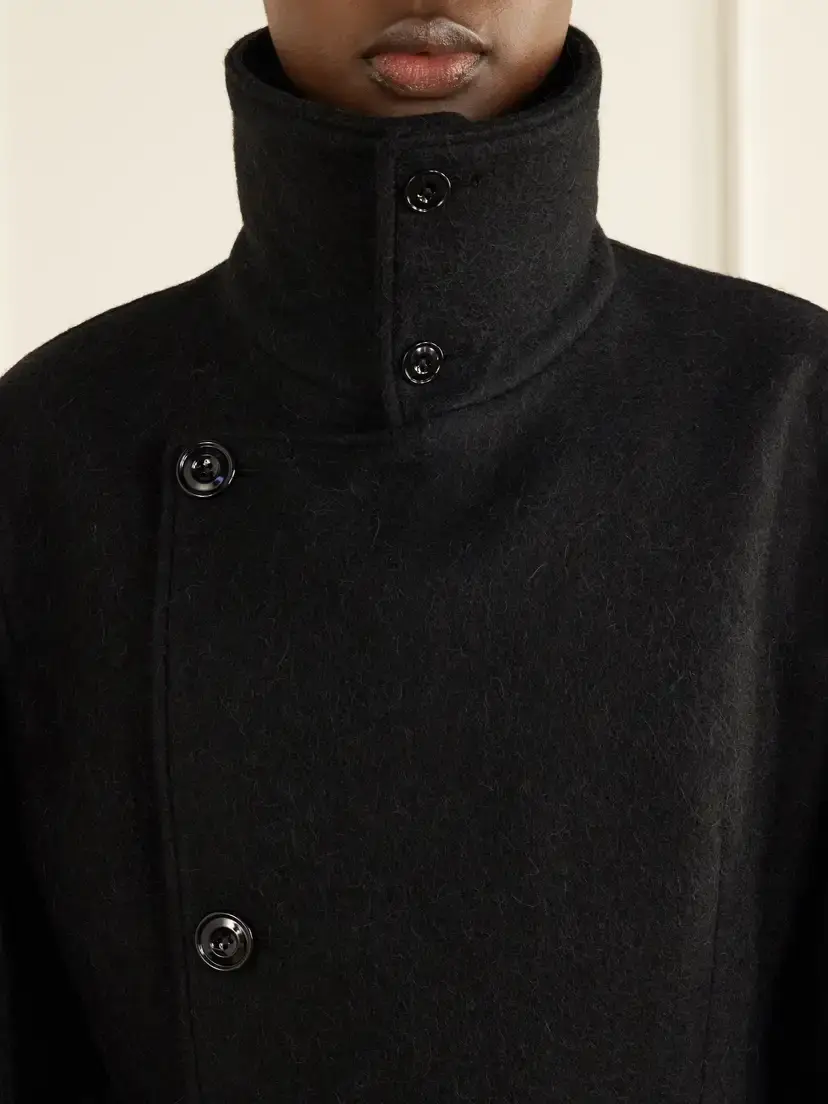 Lemaire Belted Alpaca And Wool-blend Felt Coat | Thumbnail 4 Lemaire Belted Alpaca And Wool-blend Felt Coat | Thumbnail 4