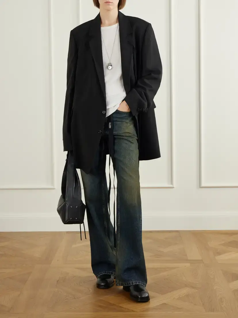 Ann Demeulemeester Dot Gathered Ribbed Cotton T-shirt | Thumbnail 2