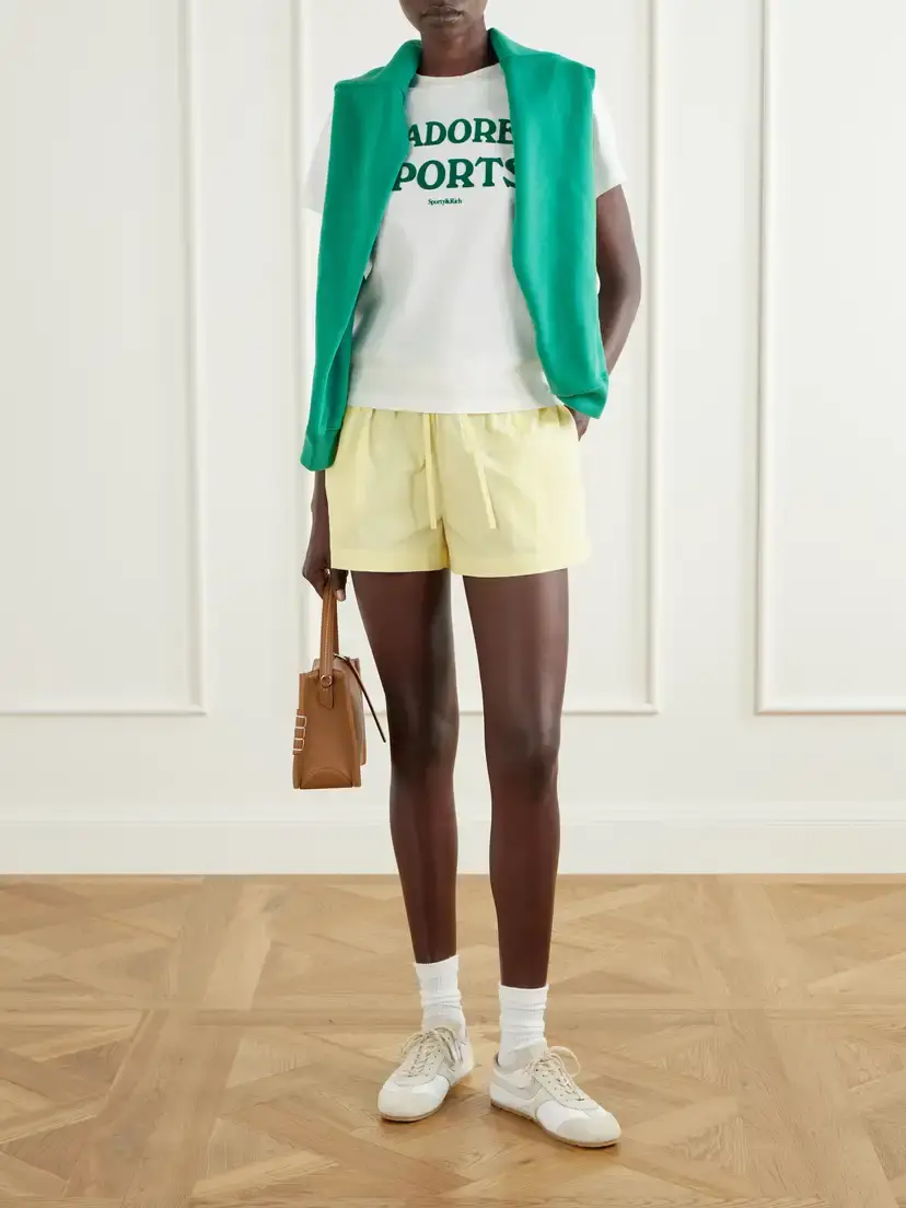 Sporty & Rich J'adore Printed Cotton-jersey T-shirt | Thumbnail 2