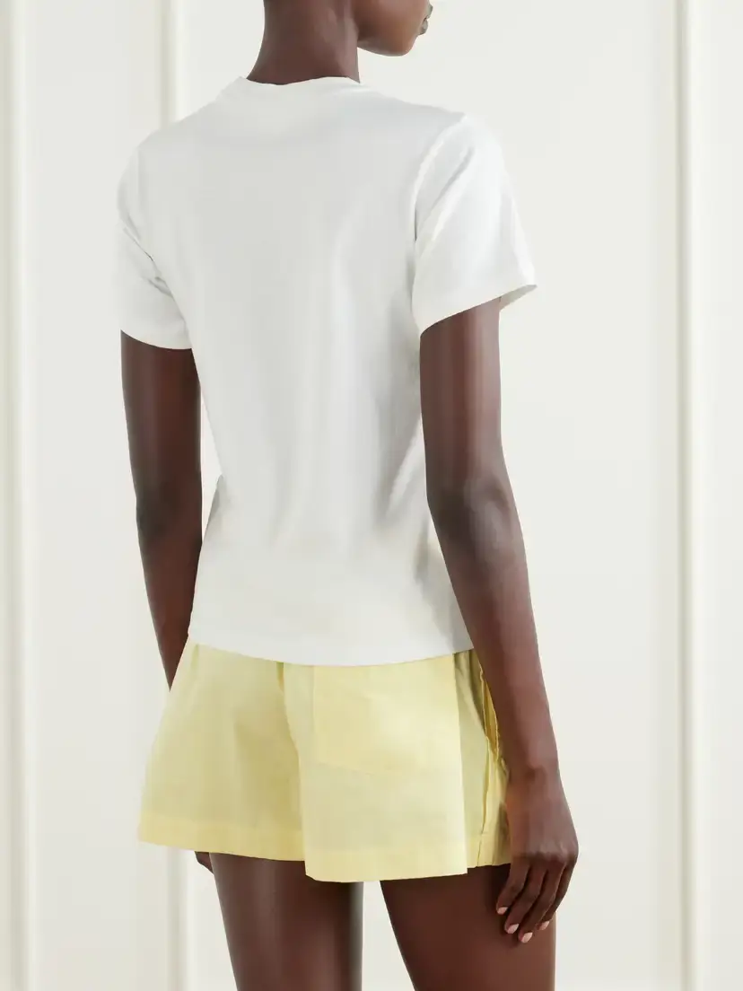 Sporty & Rich J'adore Printed Cotton-jersey T-shirt | Thumbnail 4