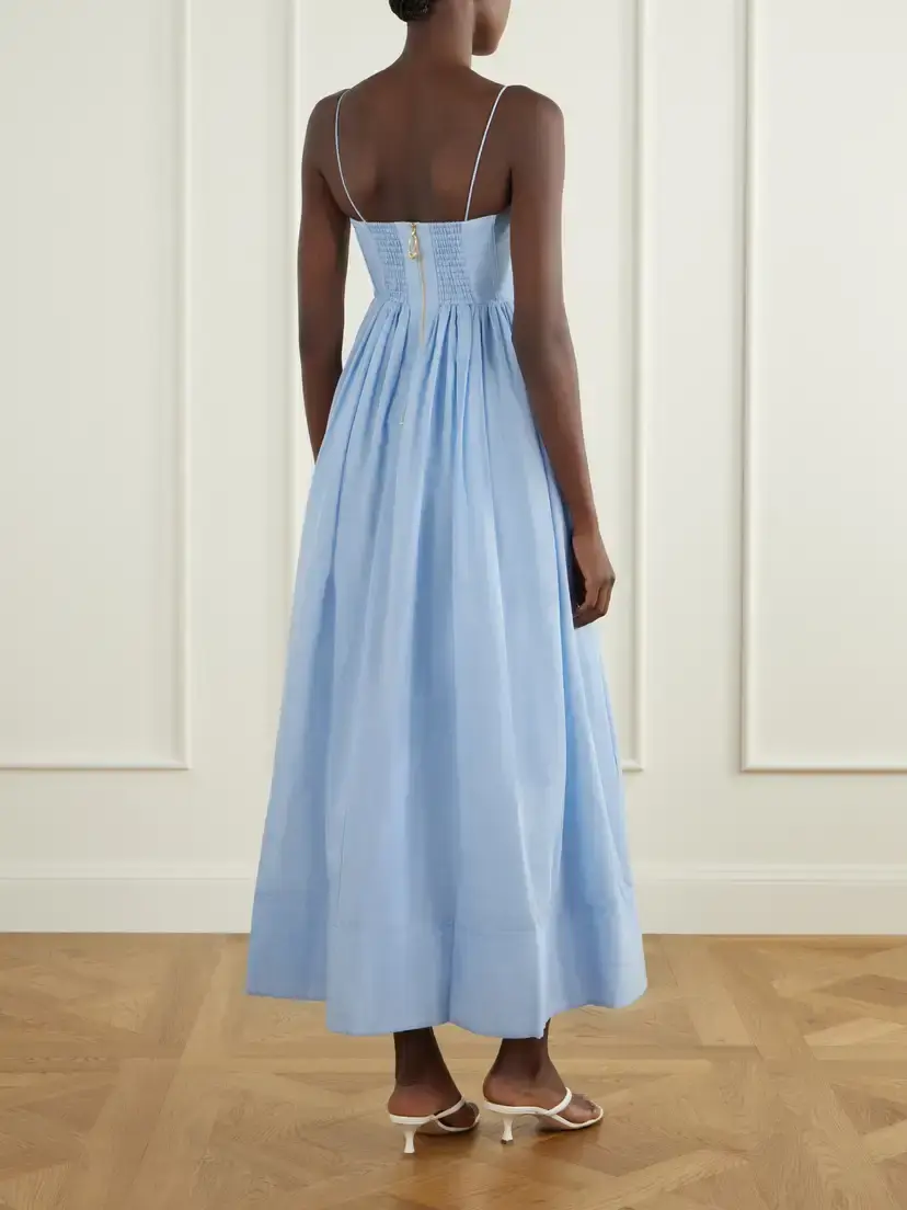 Aje Rosie Cotton And Silk-blend Poplin Maxi Dress | Thumbnail 3 Aje Rosie Cotton And Silk-blend Poplin Maxi Dress | Thumbnail 3