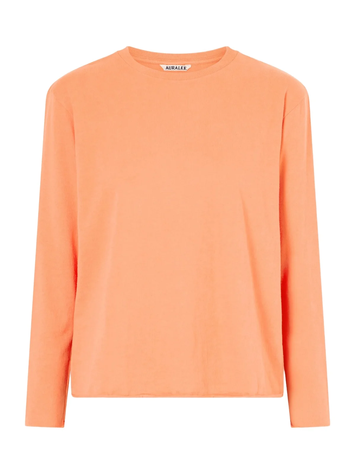 Auralee Cotton And Cashmere-blend T-shirt - Orange