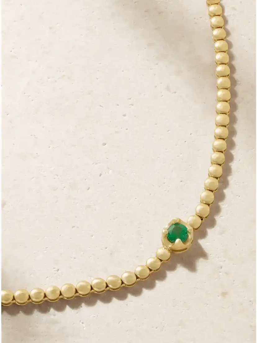 Jennifer Meyer 18-karat Gold Emerald Necklace | Thumbnail 4 Jennifer Meyer 18-karat Gold Emerald Necklace | Thumbnail 4