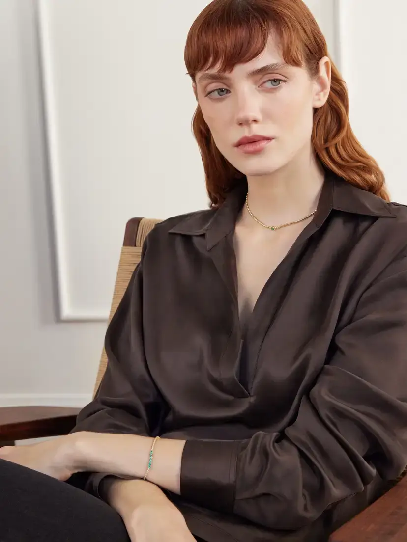 Jennifer Meyer 18-karat Gold Emerald Necklace | Thumbnail 5 Jennifer Meyer 18-karat Gold Emerald Necklace | Thumbnail 5