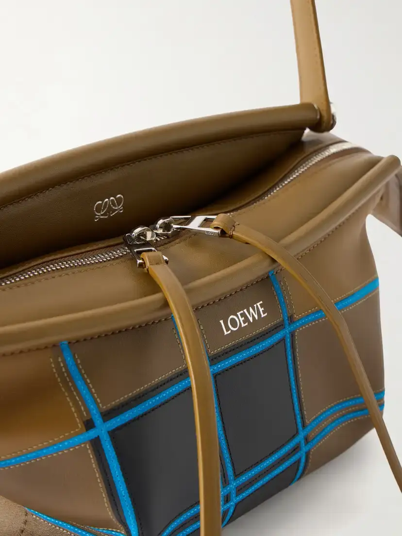 Loewe Whisker Checked Leather Shoulder Bag | Thumbnail 5 Loewe Whisker Checked Leather Shoulder Bag | Thumbnail 5